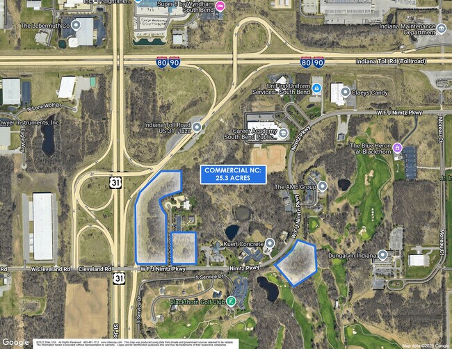 Plus de détails pour 25.3 AC NC Commercial Land | South Bend – Terrain à vendre, South Bend, IN